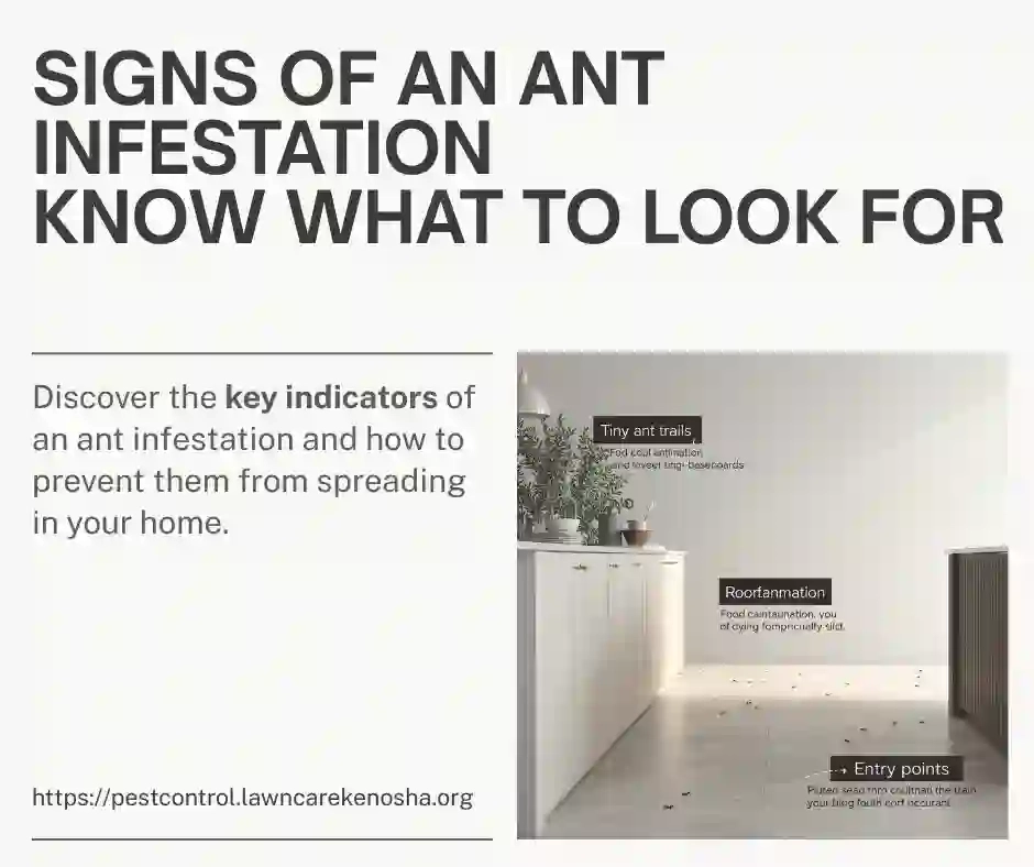 Ant infestation in Wisconsin home — active ant trail across countertop near kitchen entry point