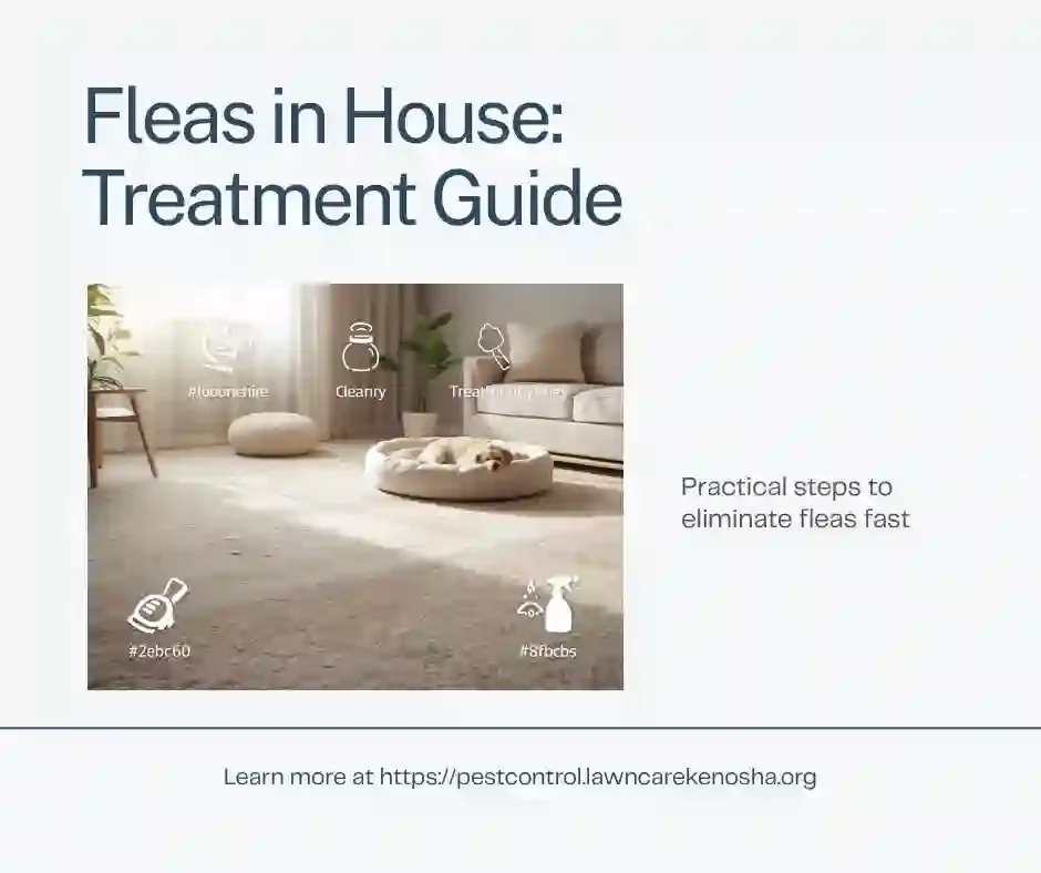 Flea life cycle stages — flea eggs, larvae, and adult fleas visible in carpet fibers, showing why vacuuming alone is insufficient