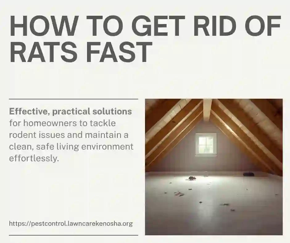 Rat activity signs in Wisconsin home — gnaw marks and droppings near foundation entry point