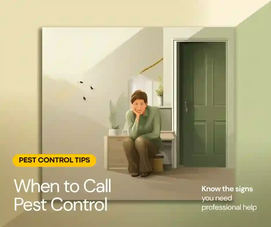 When to call pest control — homeowner identifying signs of pest activity near Wisconsin home foundation before calling professional